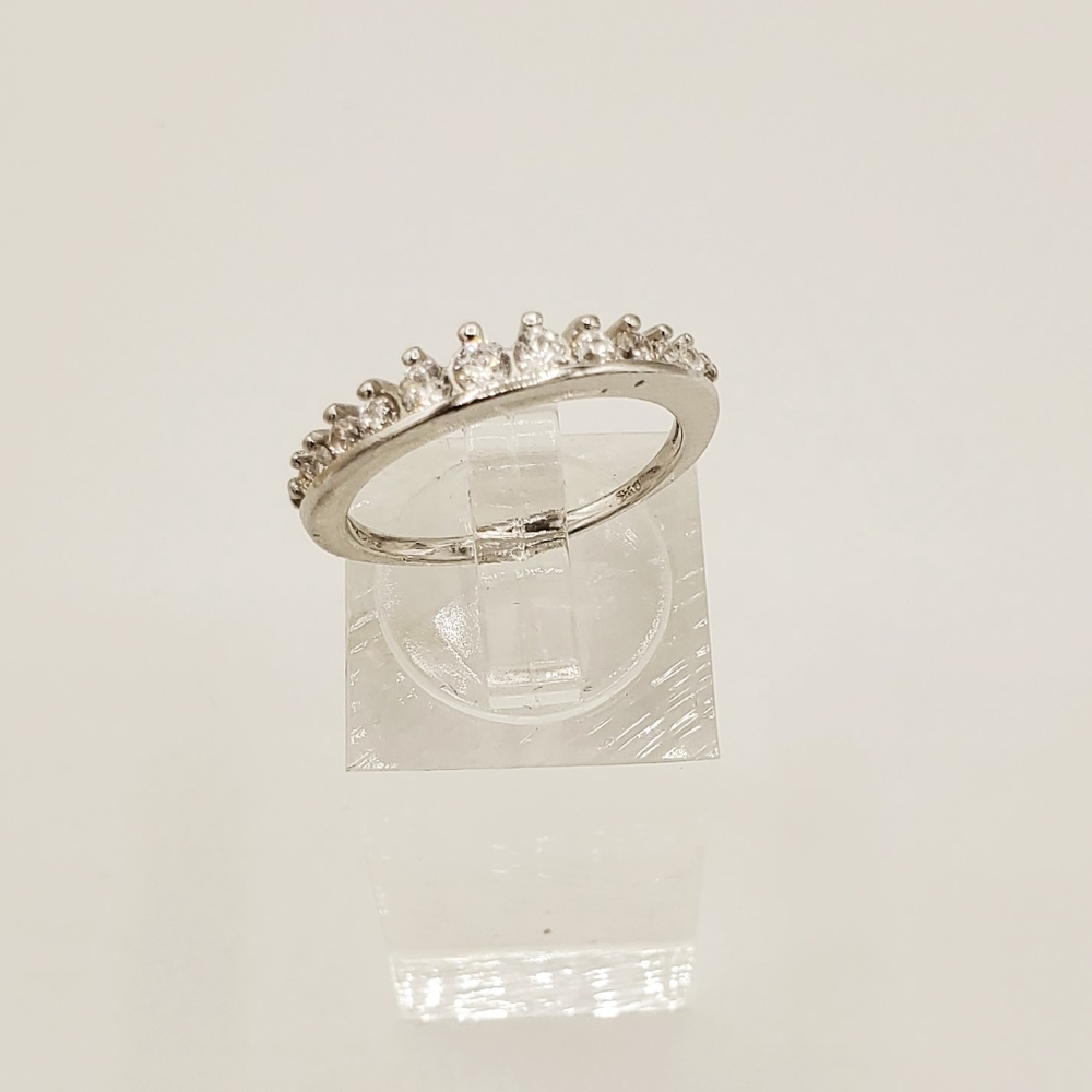 Sterling silver & cz ring NIB - Picture 1 of 9